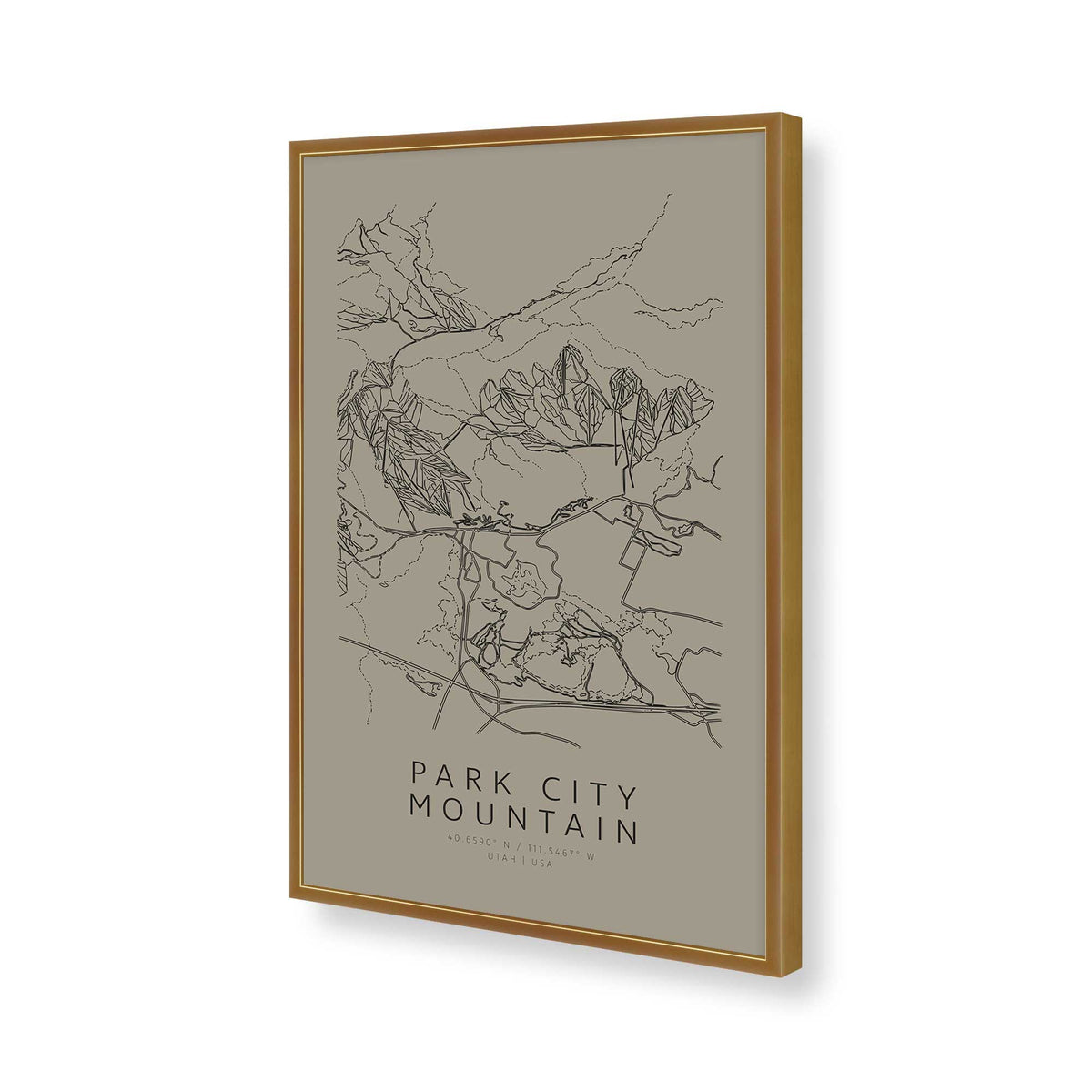 [Color:Polished Gold], Picture of art in a Polished Gold frame of the corner