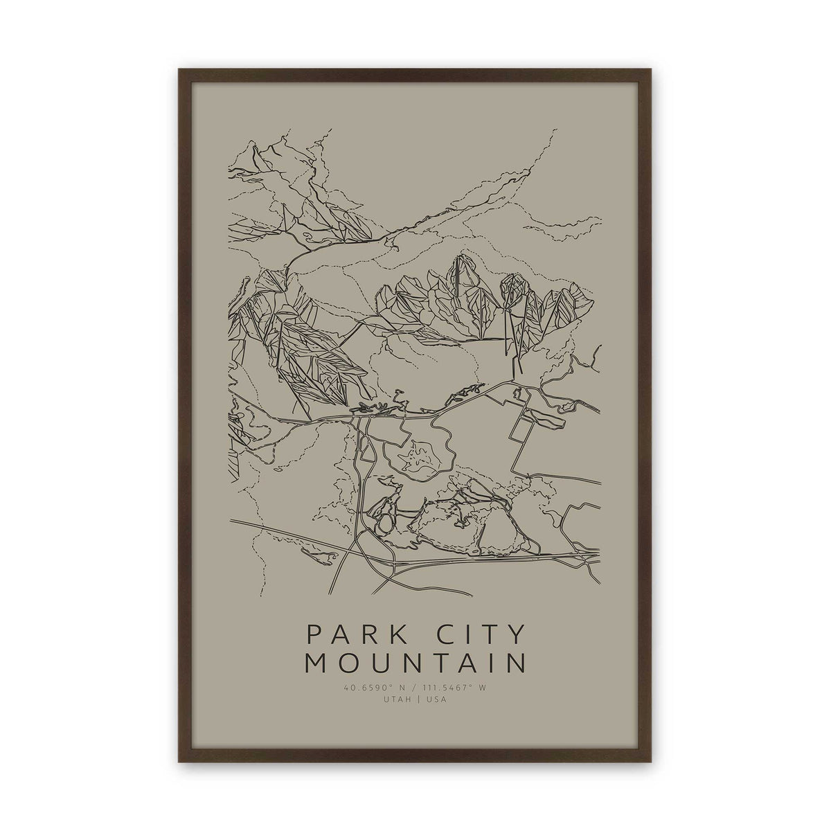 [Color:Brown], Picture of art in a Brown frame