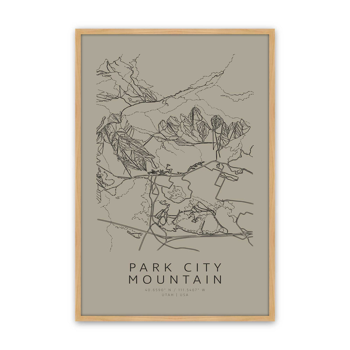 [Color:American Maple], Picture of art in a American Maple frame