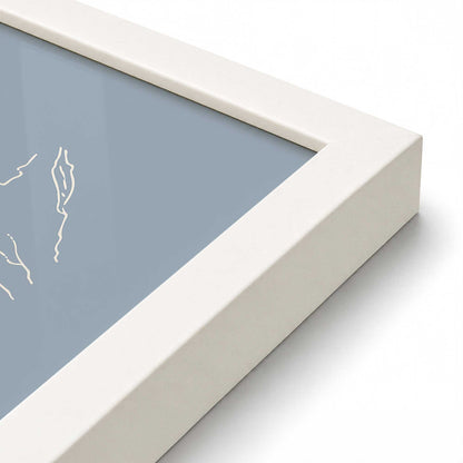 [Color:Opaque White], Picture of art in a Opaque White frame at an angle
