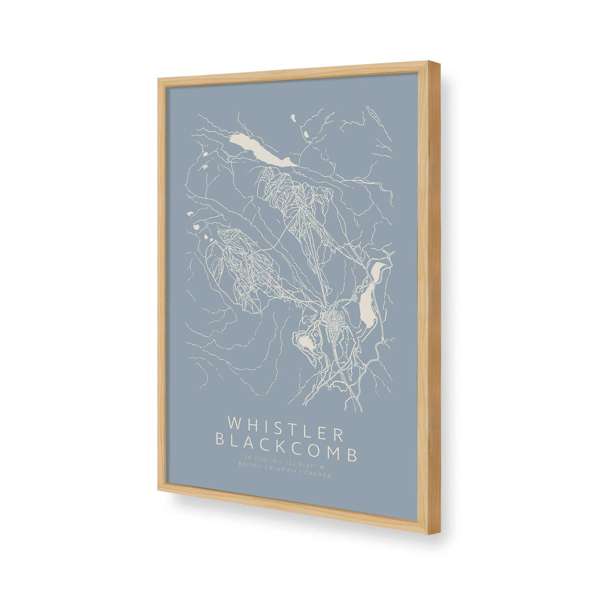 [Color:American Maple], Picture of art in a American Maple frame of the corner