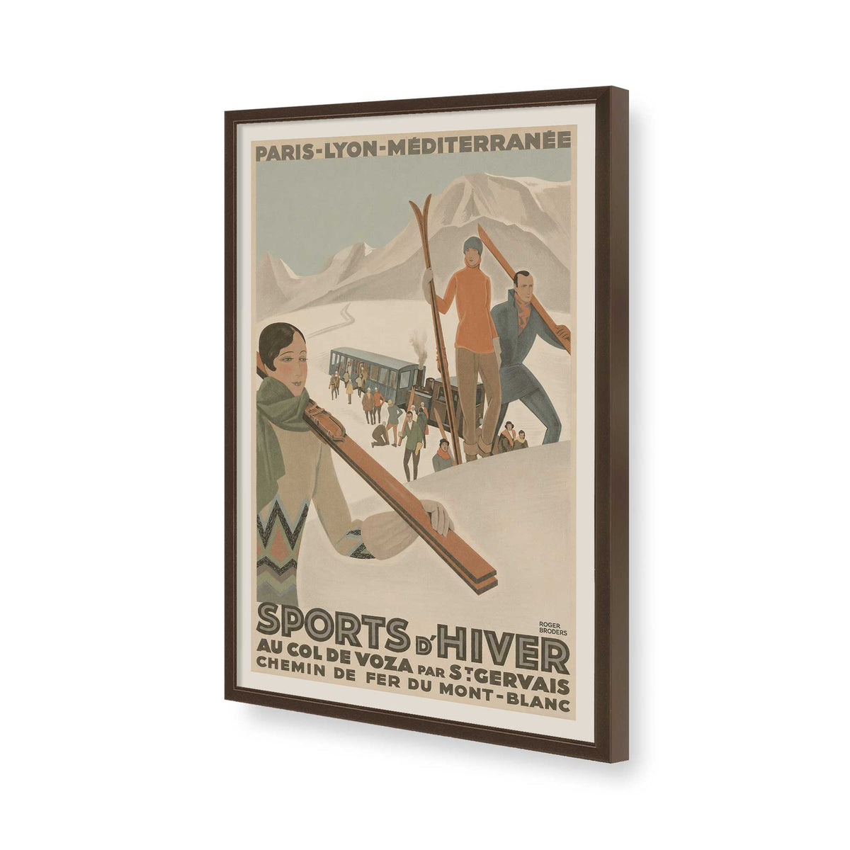 [Color:Belvinder Brown], Picture of art in a Belvinder Brown frame of the corner