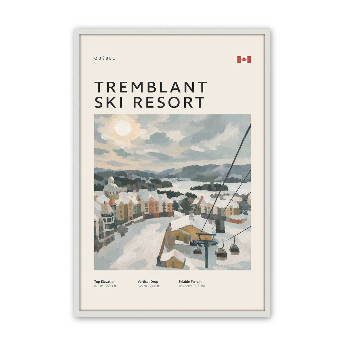 [Color:Opaque White], Picture of art in an Opaque White frame