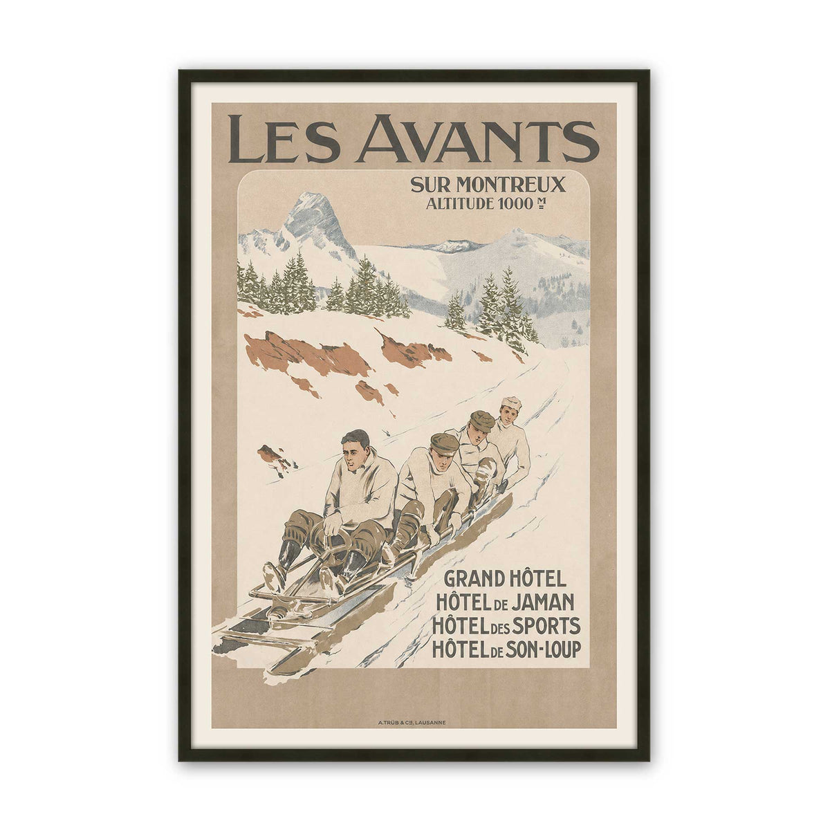 [Color:Satin Black], Picture of art in a Satin Black frame
