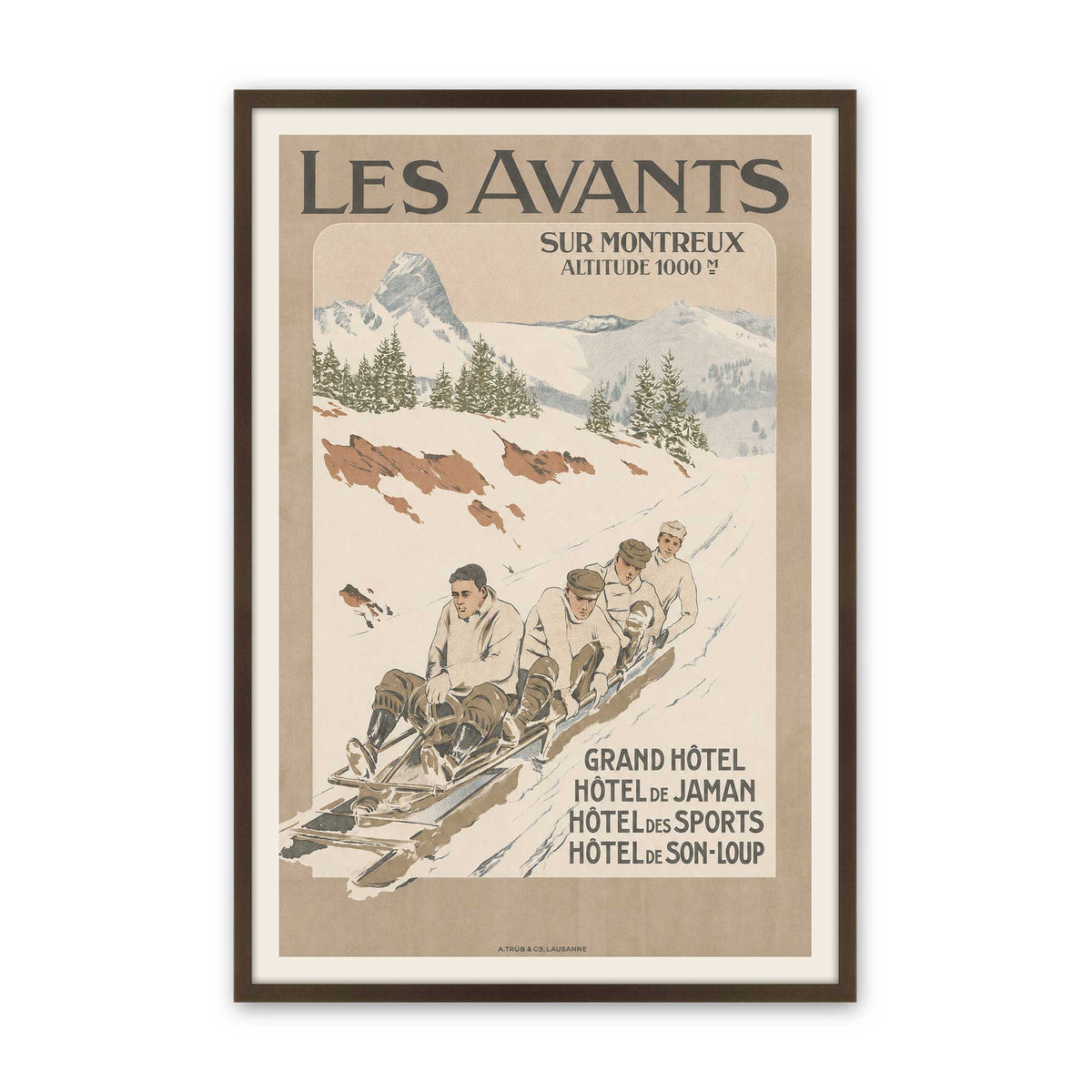 [Color:Belvinder Brown], Picture of art in a Belvinder Brown frame