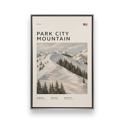 American Powder Day Trio, Set of 3 Canvas Prints