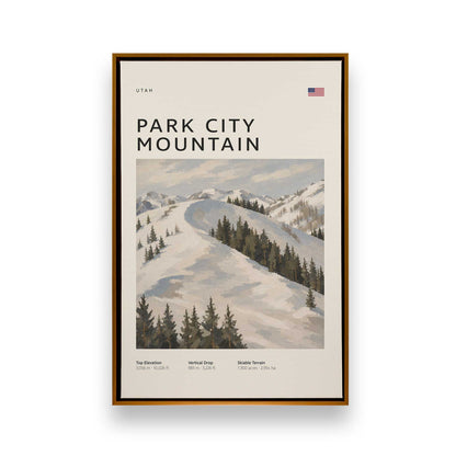 American Powder Day Trio, Set of 3 Canvas Prints