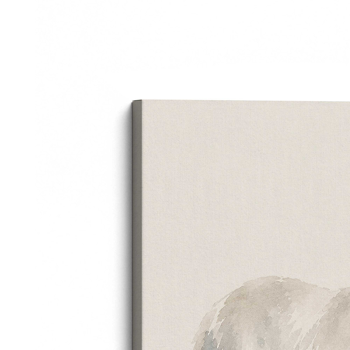 [Color:Stretched Canvas], Picture of the corner of the art
