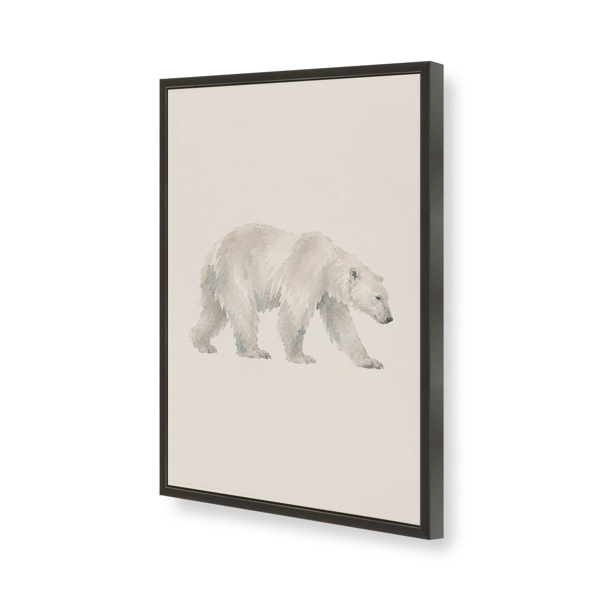 [Color:Satin Black], Picture of art in a Satin Black frame of the corner