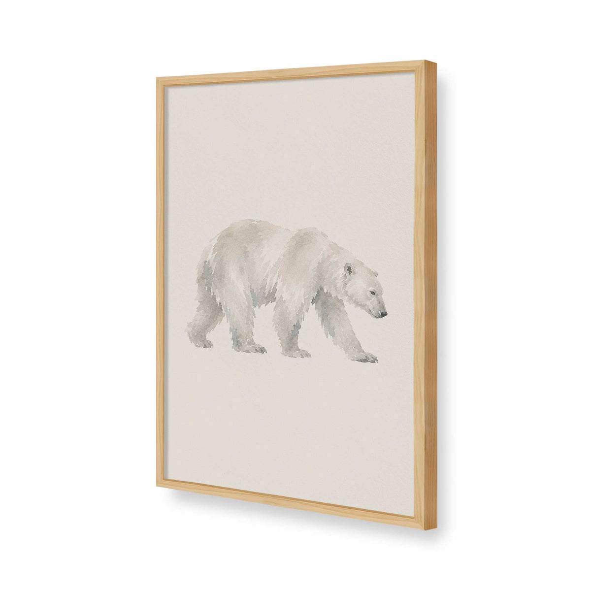 [Color:American Maple], Picture of art in a American Maple frame of the corner