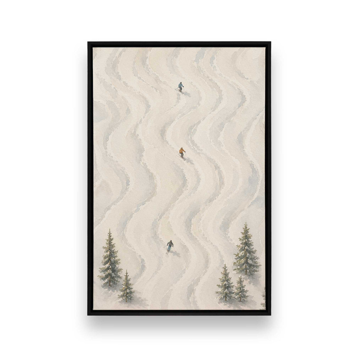 [Color:Satin Black], Picture of art in a Satin Black frame