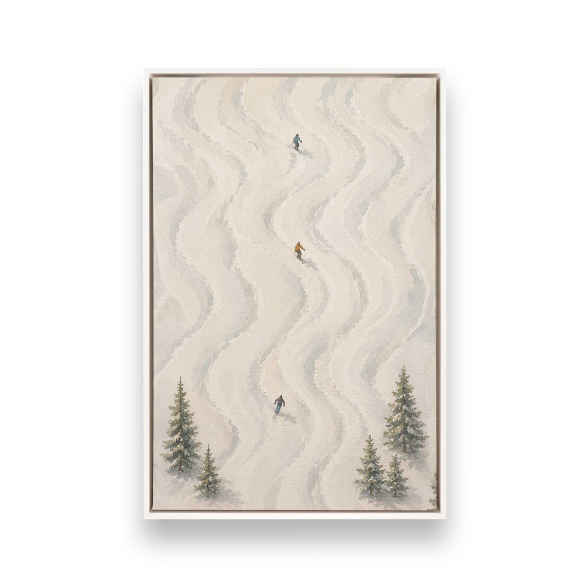 [Color:Opaque White], Picture of art in a White frame