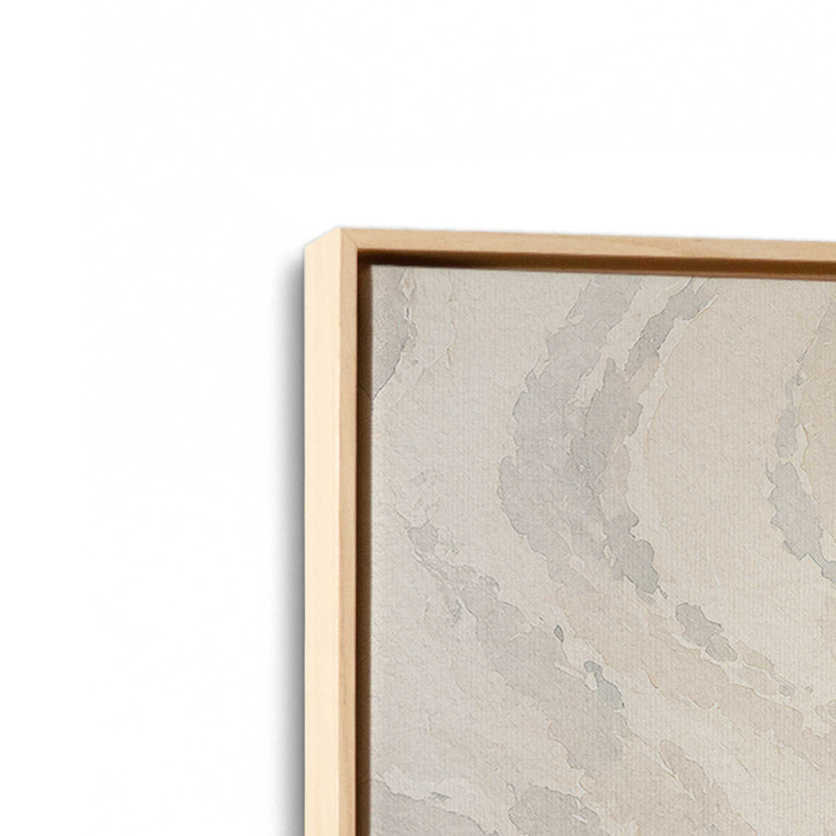 [Color:American Maple], Picture of art in a American Maple frame at an angle