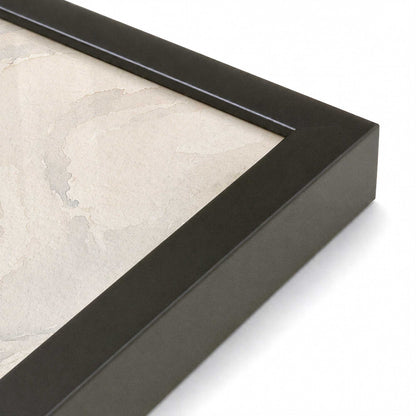 [Color:Satin Black], Picture of art in a Satin Black frame at an angle