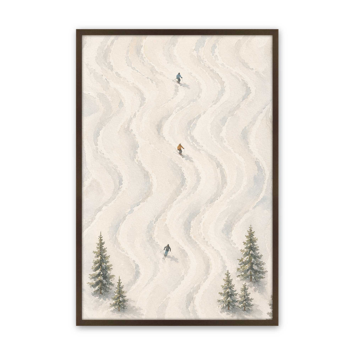 [Color:Brown], Picture of art in a Brown frame