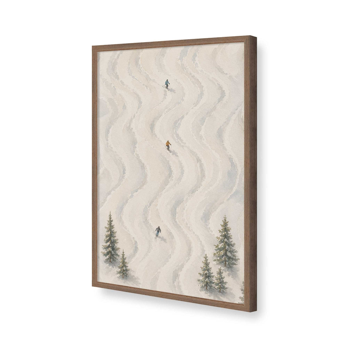 [Color:Walnut], Picture of art in a Walnut frame of the corner