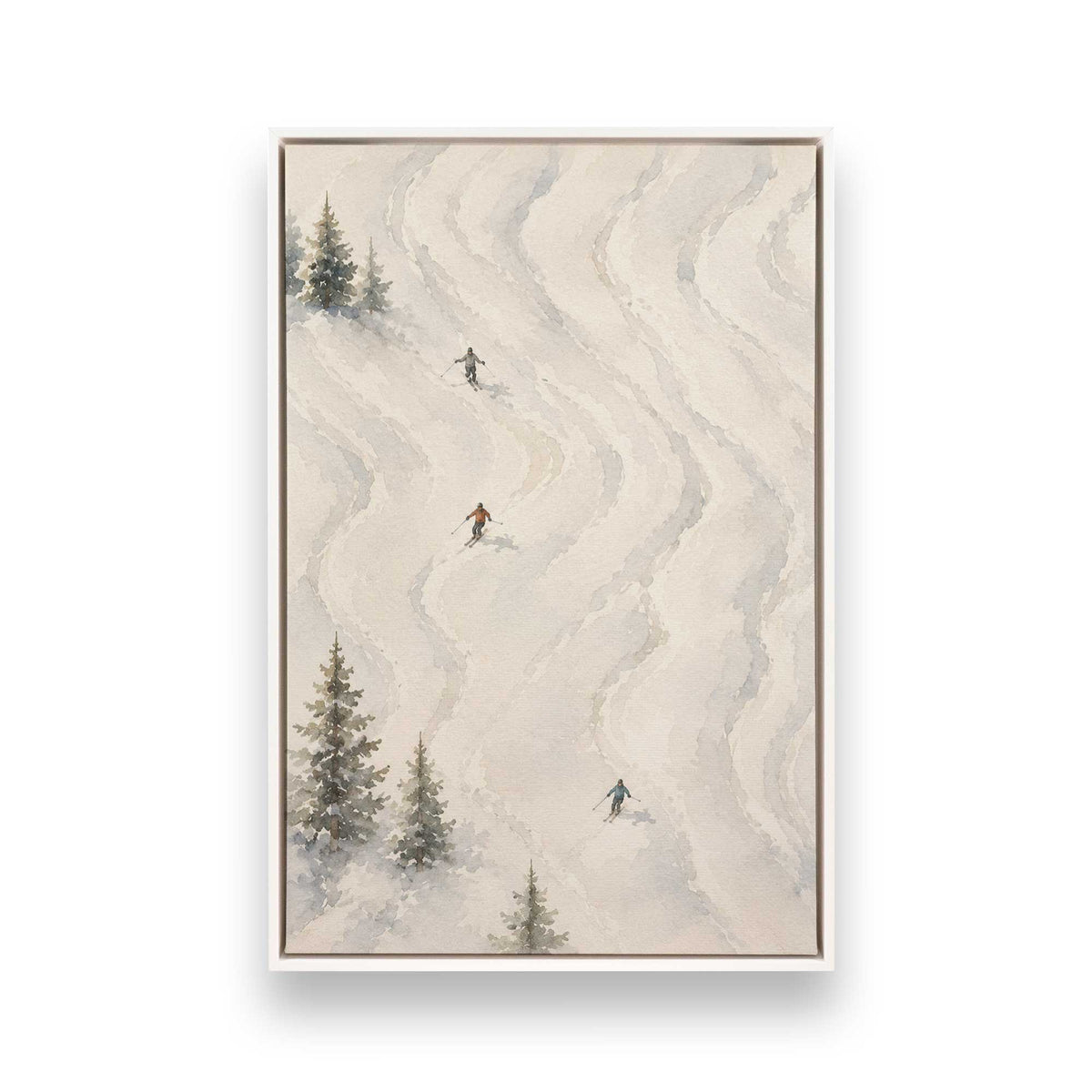 [Color:Opaque White], Picture of art in a White frame