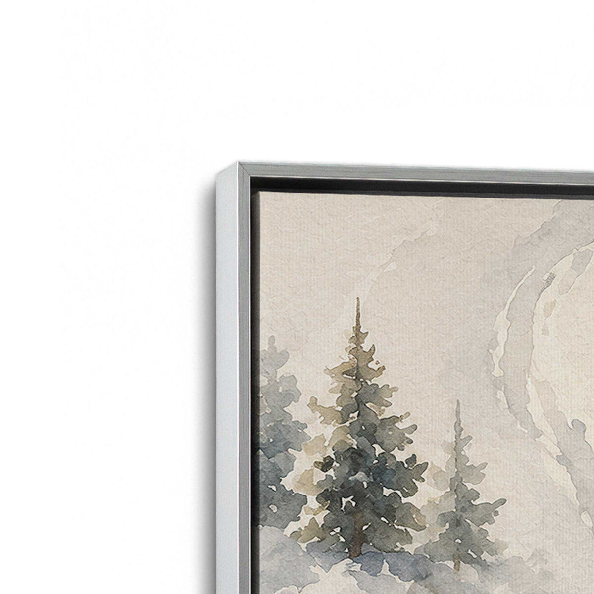 [Color:Polished Chrome], Picture of art in a Polished Chrome frame at an angle