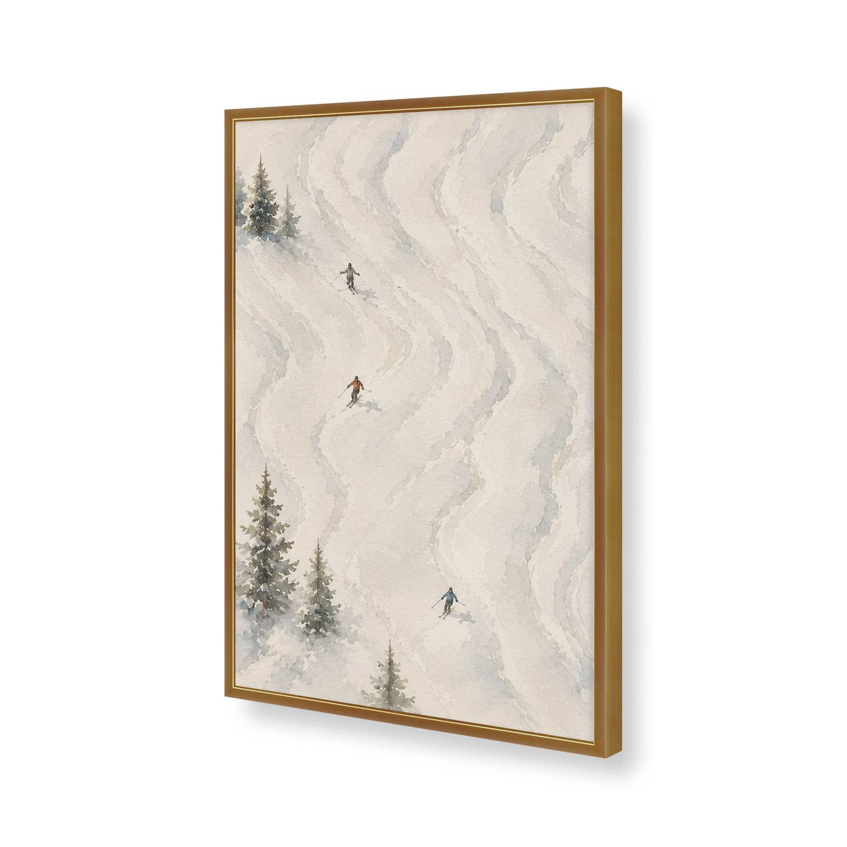 [Color:Polished Gold], Picture of art in a Polished Gold frame of the corner