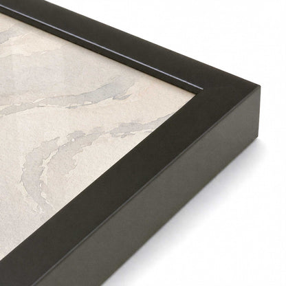 [Color:Satin Black], Picture of art in a Satin Black frame at an angle