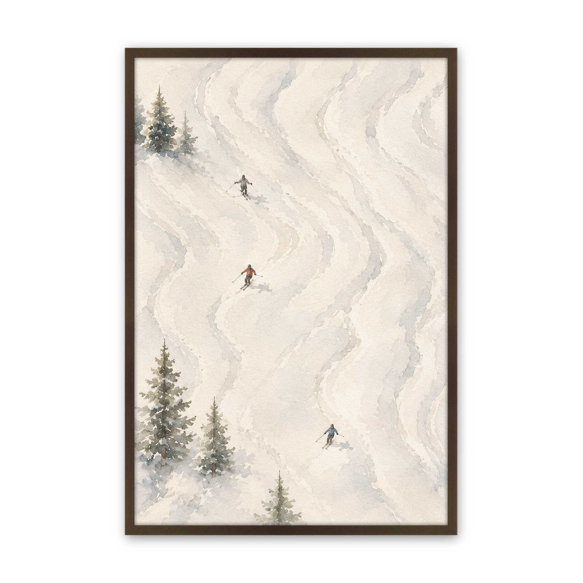 [Color:Brown], Picture of art in a Brown frame