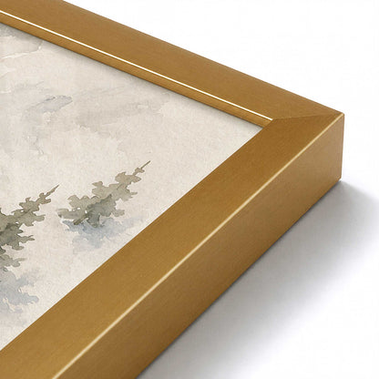 [Color:Polished Gold], Picture of art in a Polished Gold frame at an angle