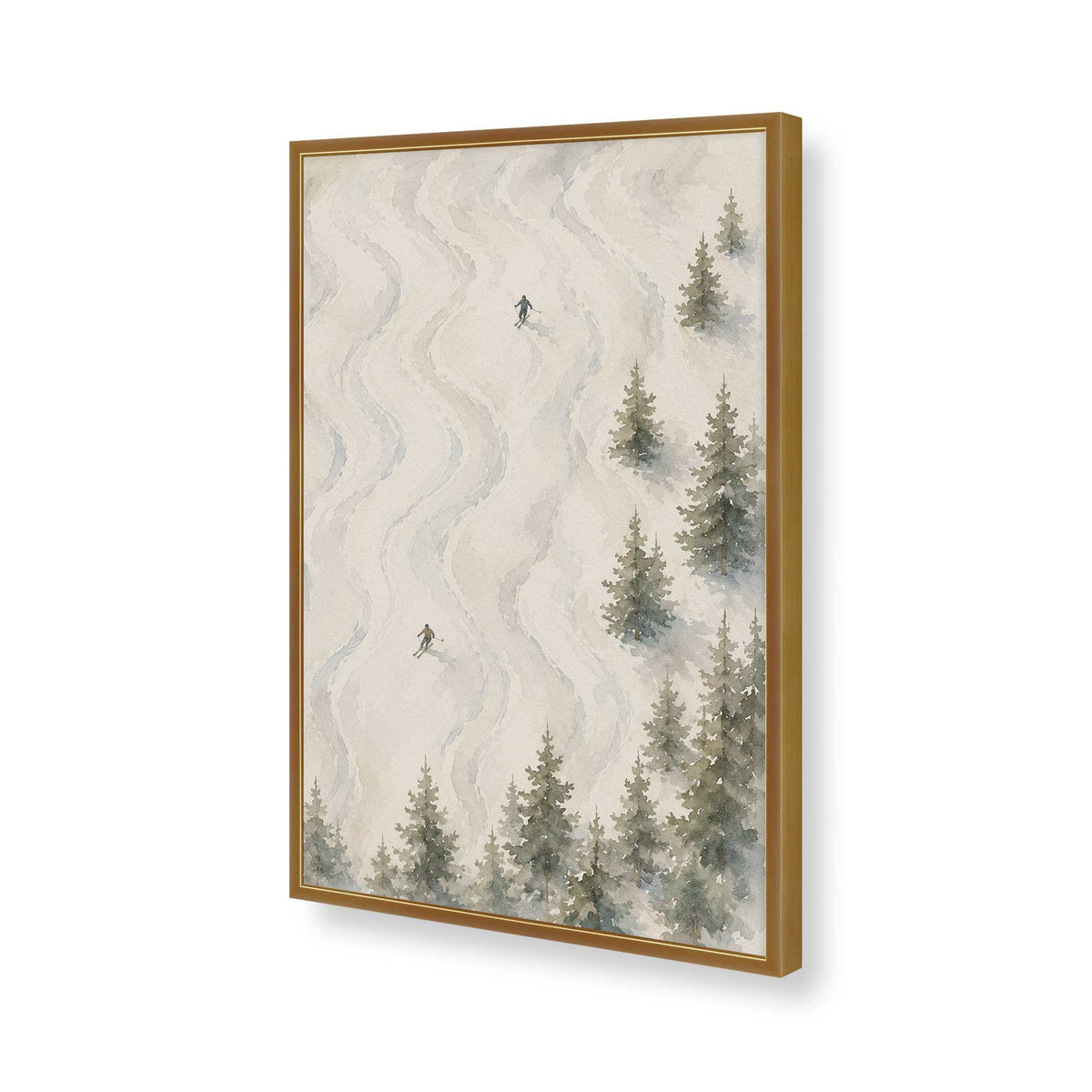 [Color:Polished Gold], Picture of art in a Polished Gold frame of the corner