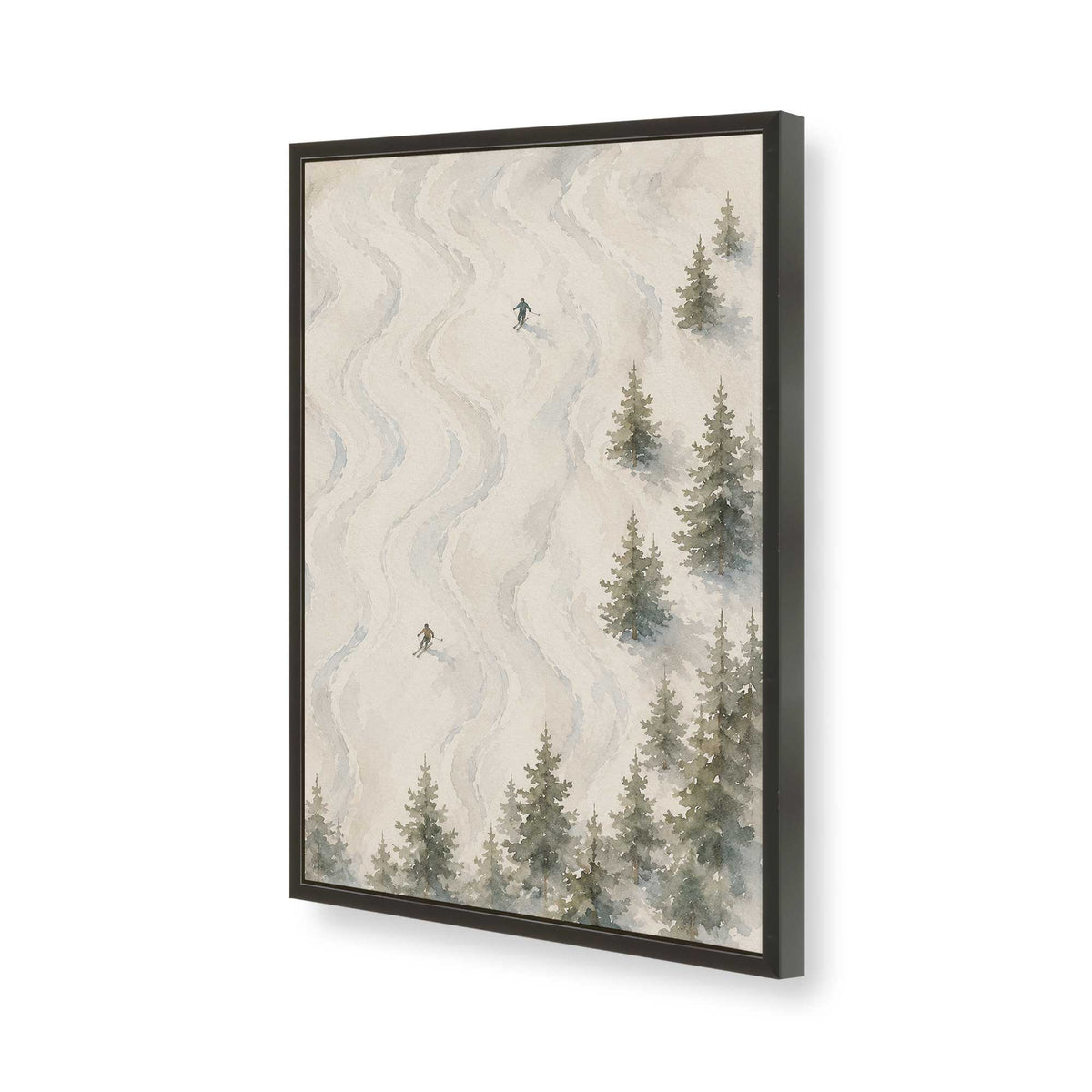 [Color:Satin Black], Picture of art in a Satin Black frame of the corner