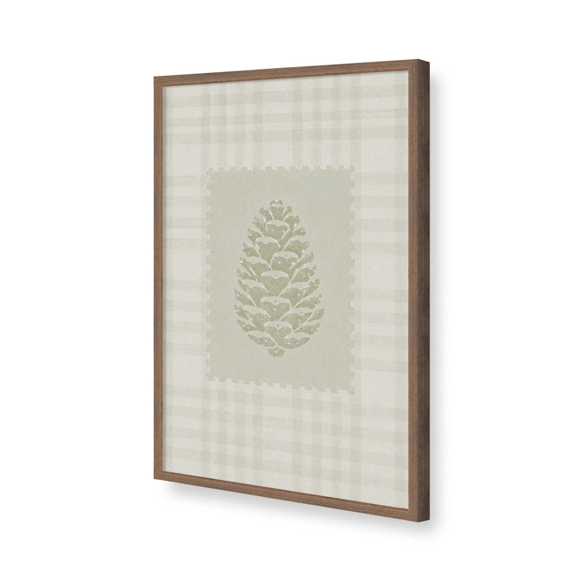 [Color:Walnut], Picture of art in a Walnut frame of the corner