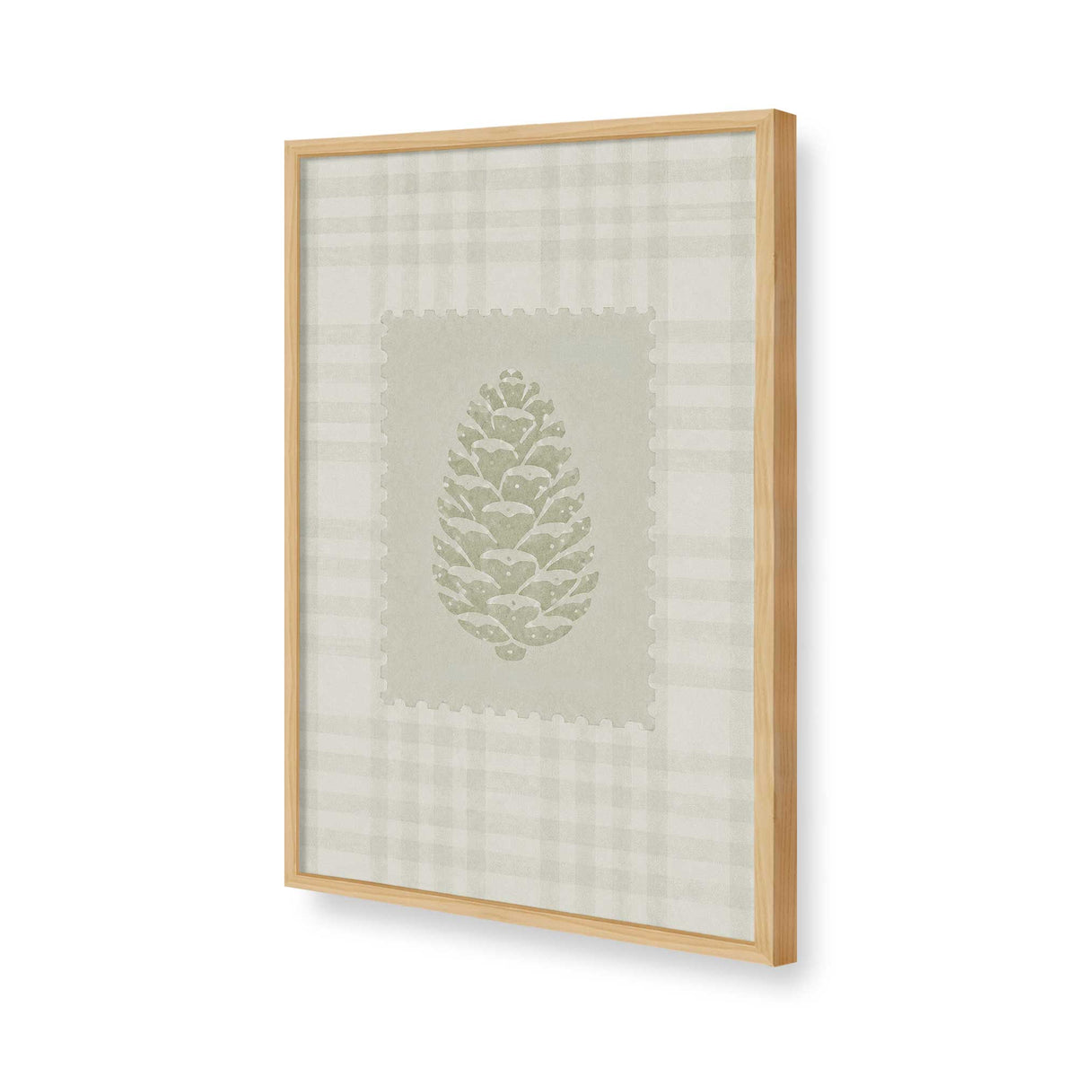 [Color:American Maple], Picture of art in a American Maple frame of the corner