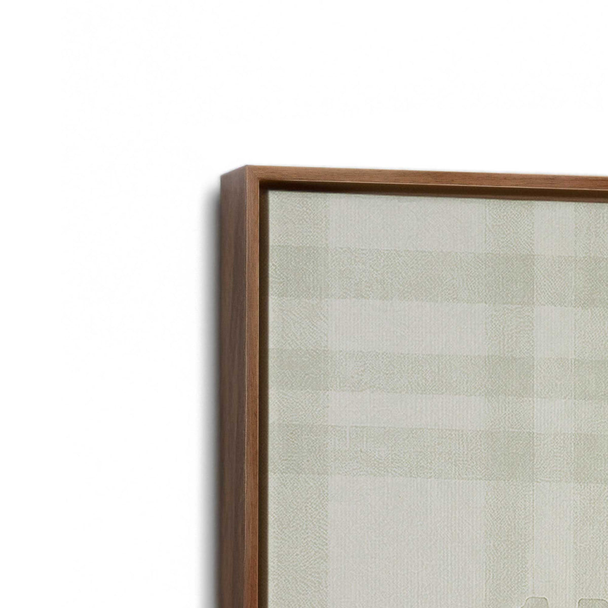 [Color:Walnut], Picture of art in a Walnut frame at an angle