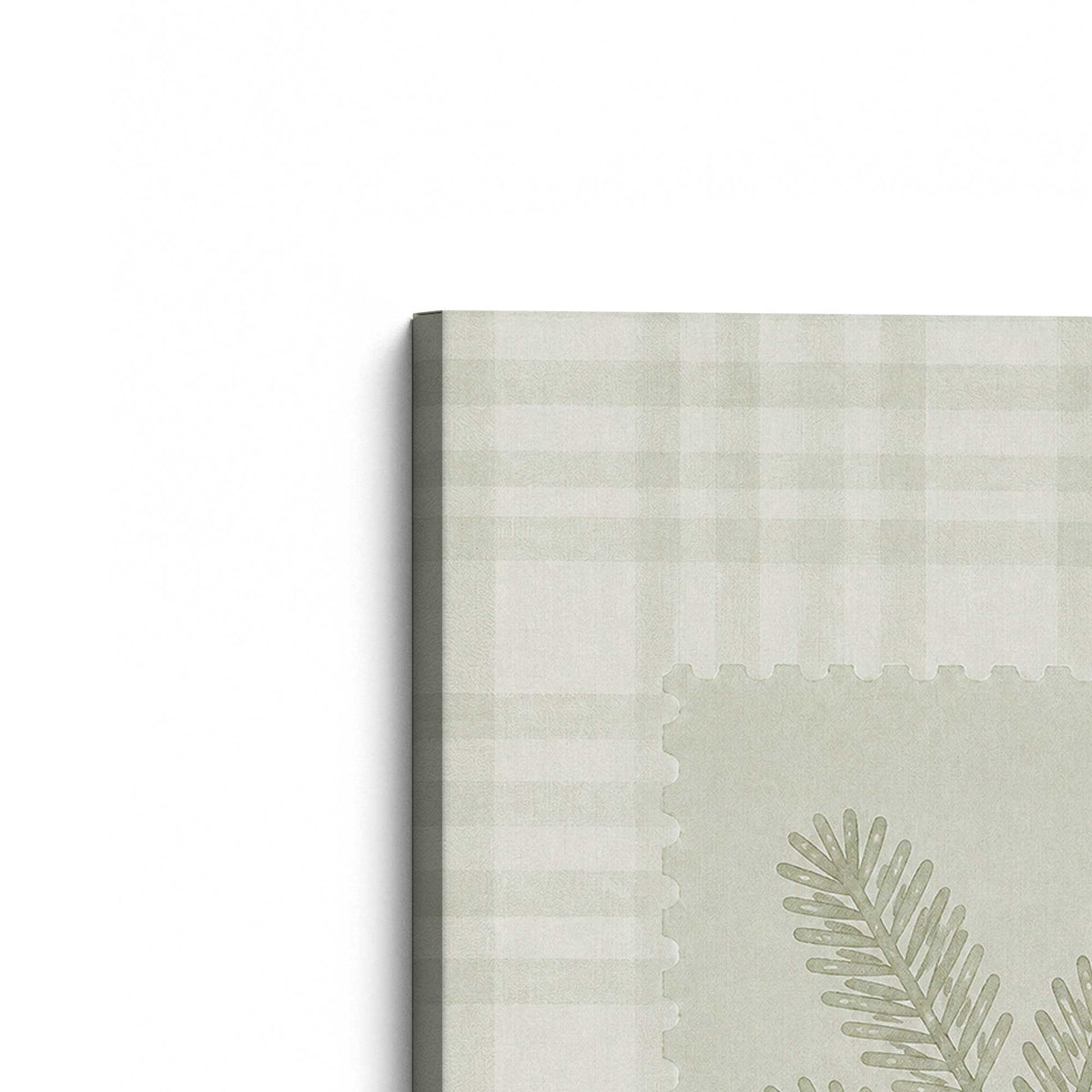 [Color:Stretched Canvas], Picture of the corner of the art