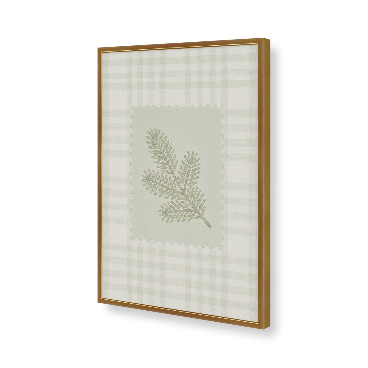 [Color:Polished Gold], Picture of art in a Polished Gold frame of the corner