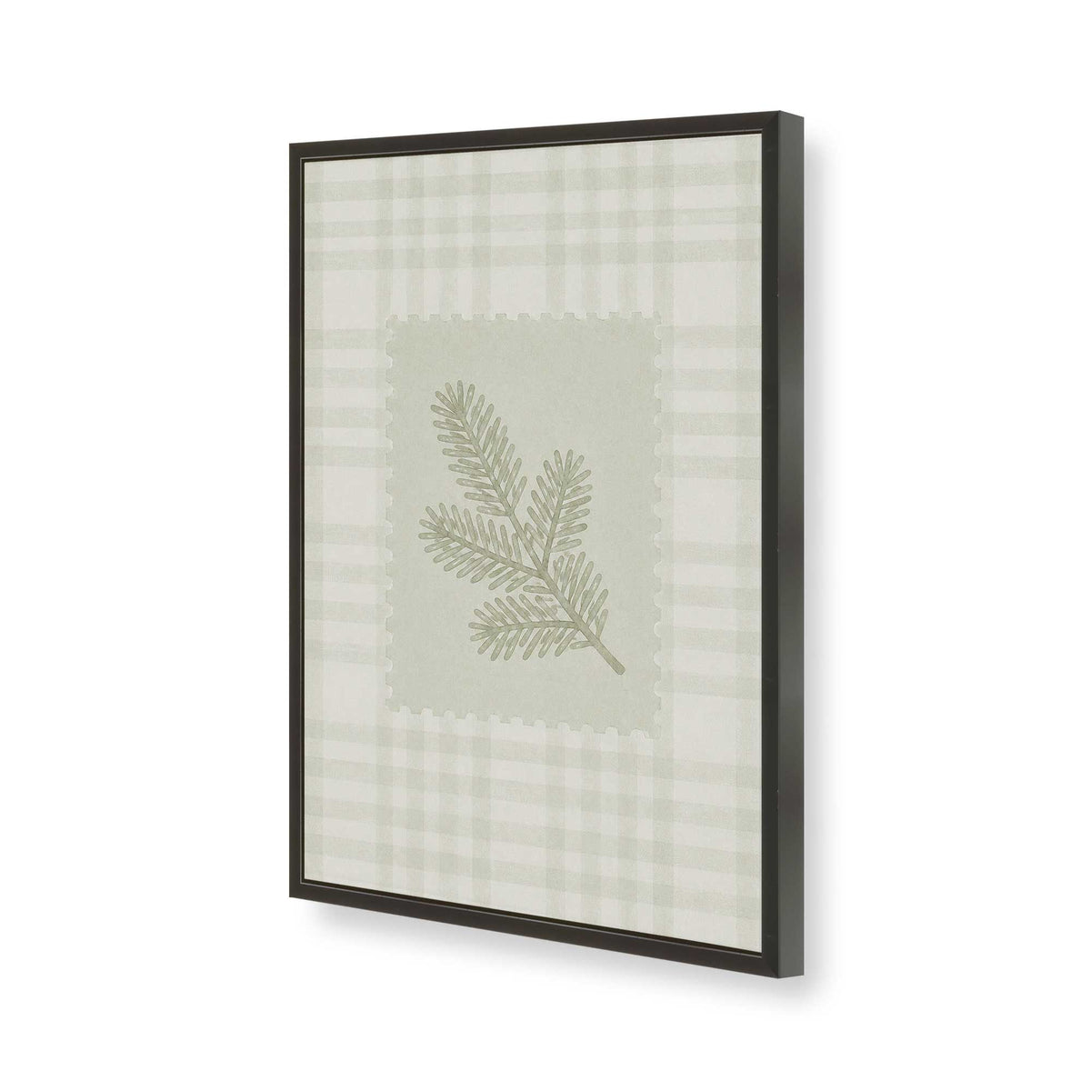 [Color:Satin Black], Picture of art in a Satin Black frame of the corner