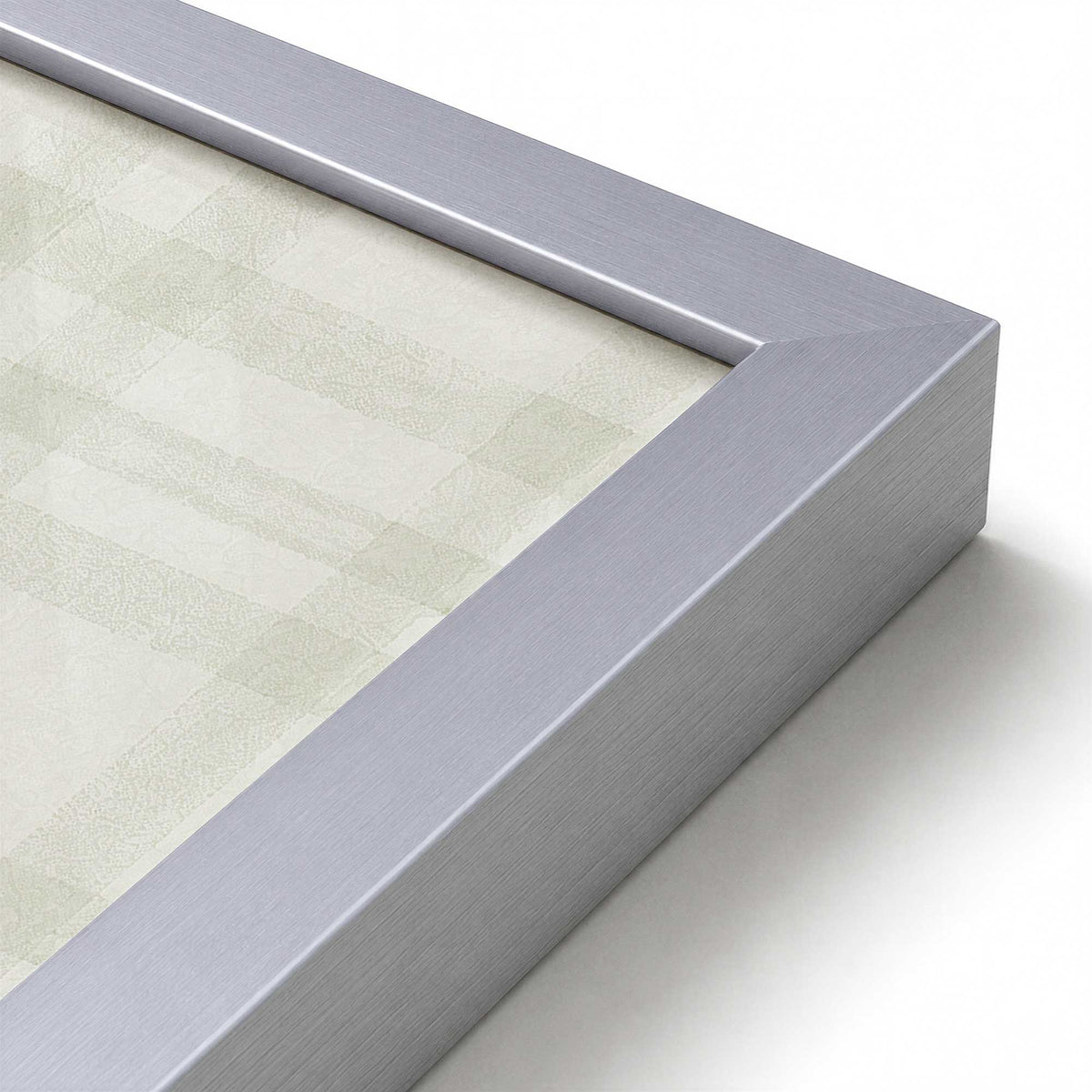 [Color:Polished Chrome], Picture of art in a Polished Chrome frame at an angle