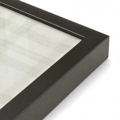 [Color:Satin Black], Picture of art in a Satin Black frame at an angle