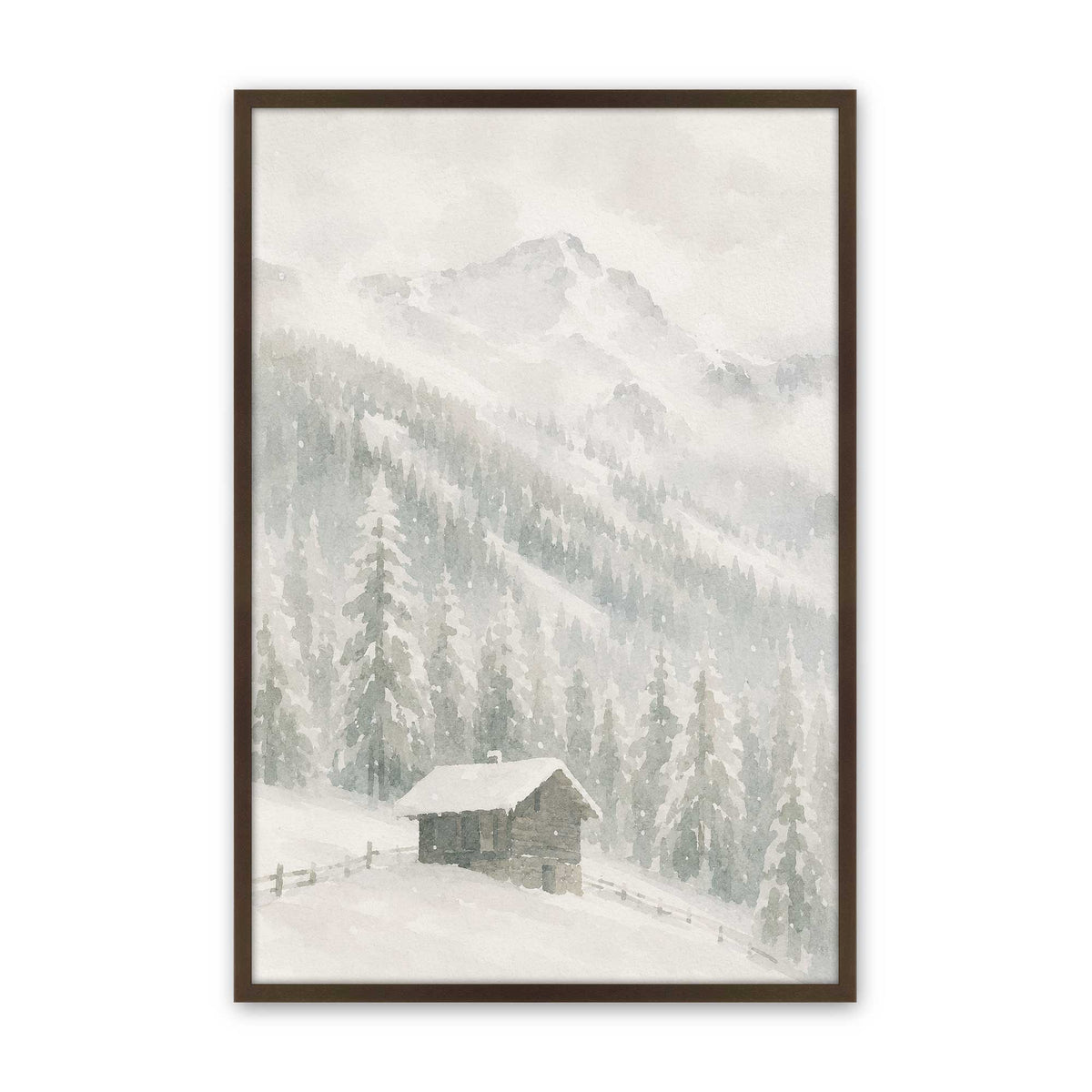 [Color:Brown], Picture of art in a Brown frame