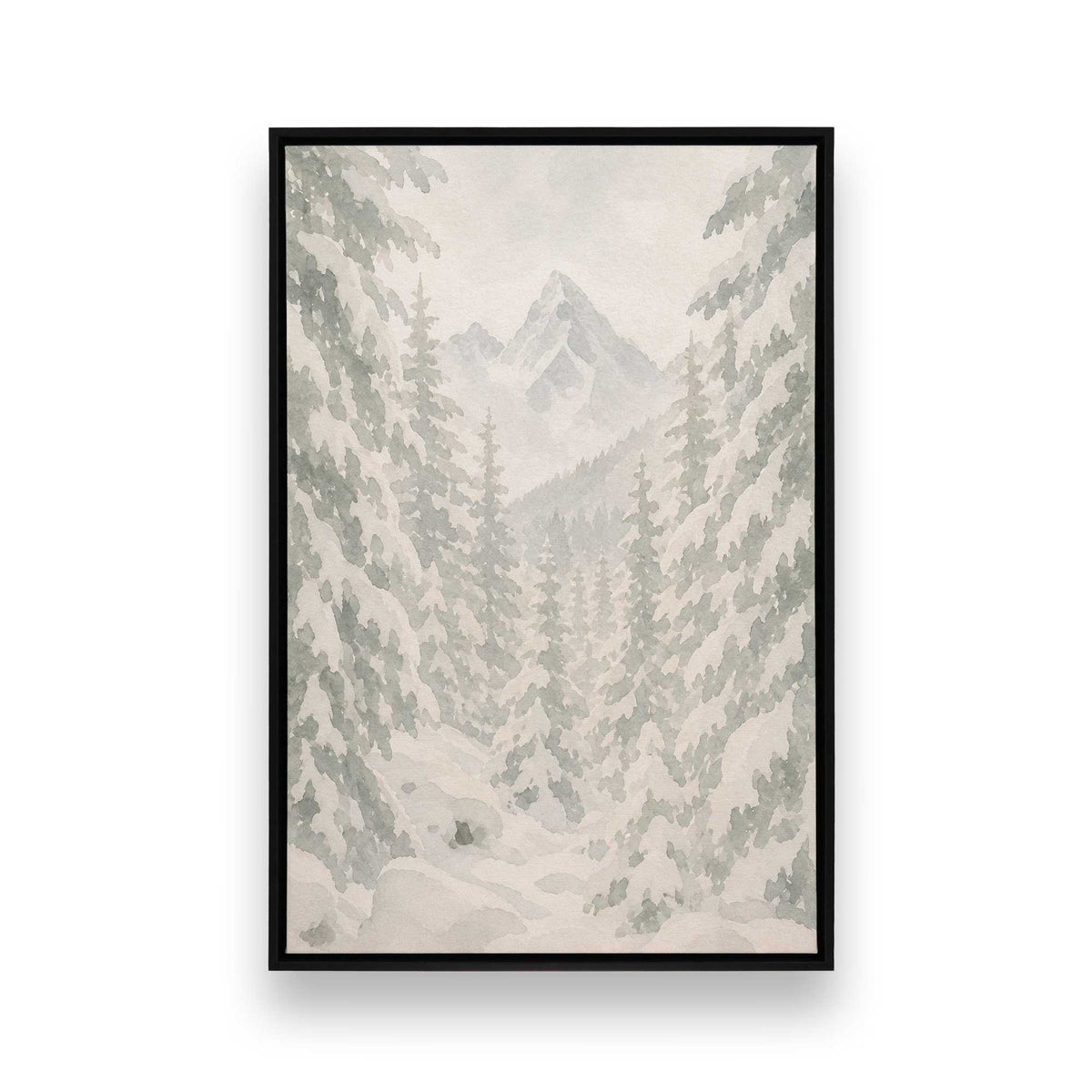 [Color:Satin Black], Picture of art in a Satin Black frame