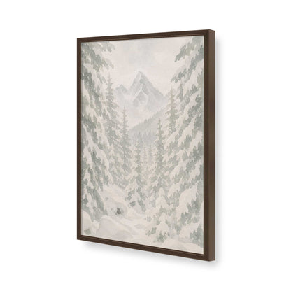 [Color:Brown], Picture of art in a Brown frame of the corner