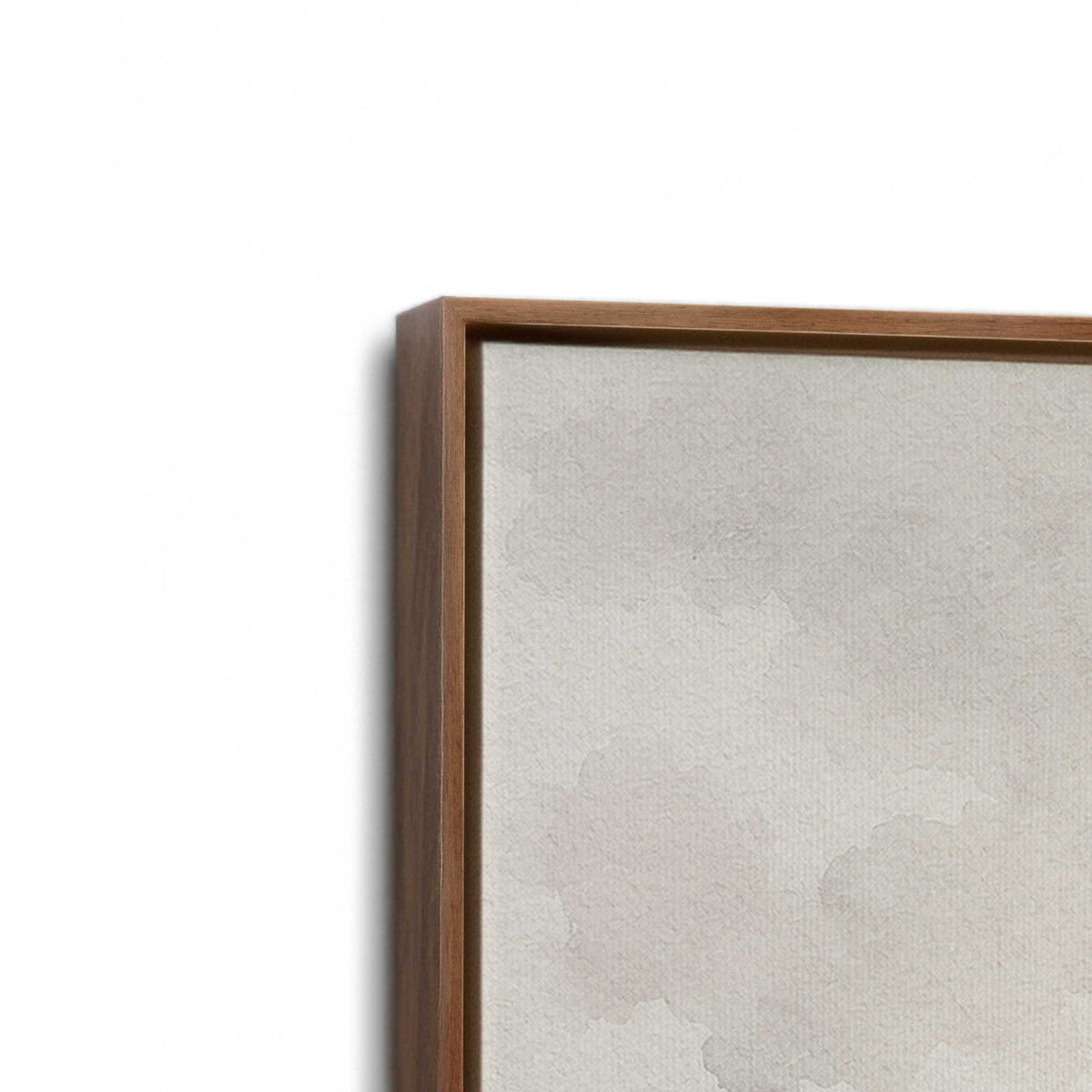[Color:Walnut], Picture of art in a Walnut frame at an angle
