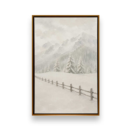 Snowed in Somewhere Duo, Set of 4 Canvas Prints