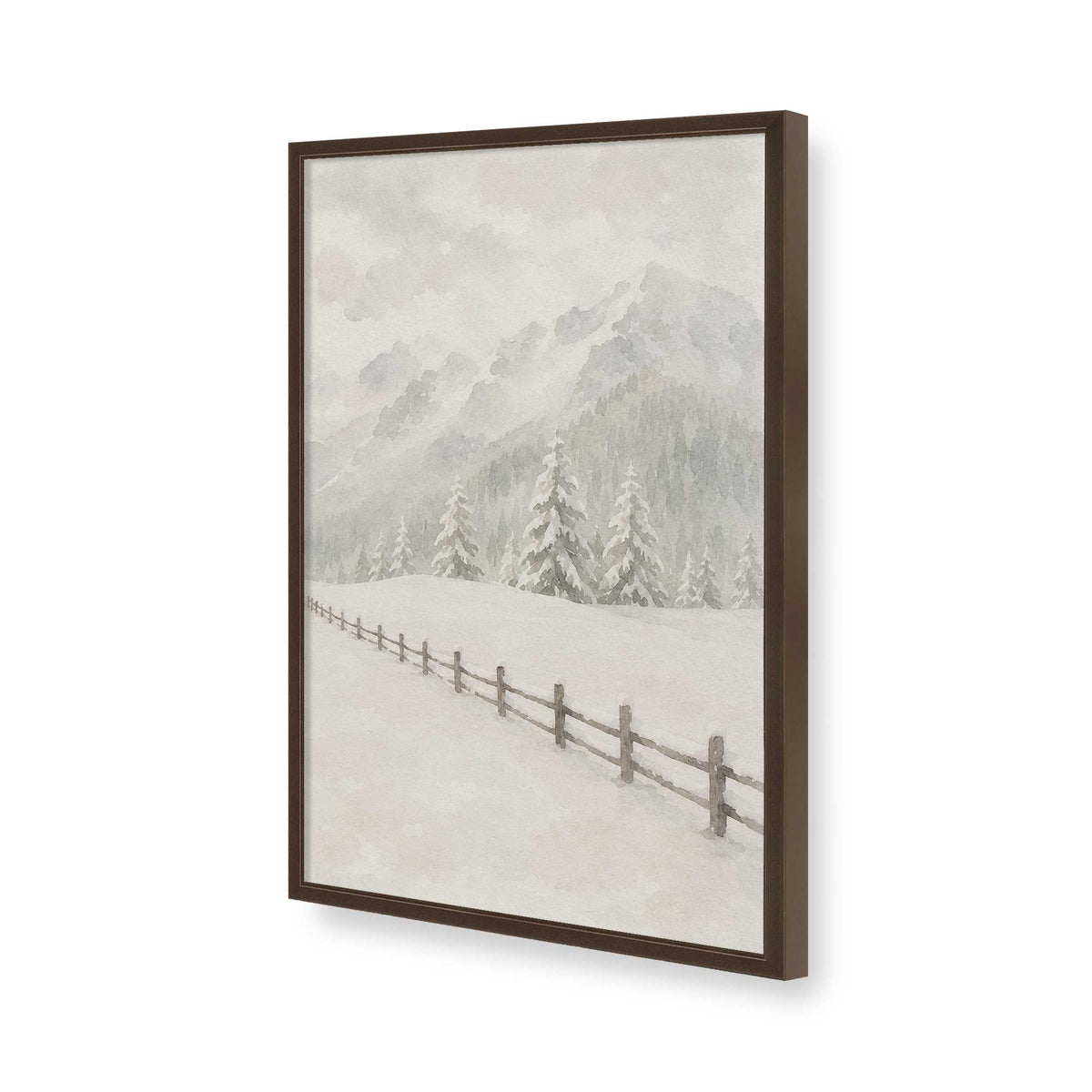 [Color:Belvinder Brown], Picture of art in a Belvinder Brown frame of the corner