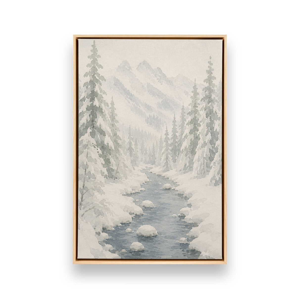 Snowed in Somewhere Duo, Set of 4 Canvas Prints
