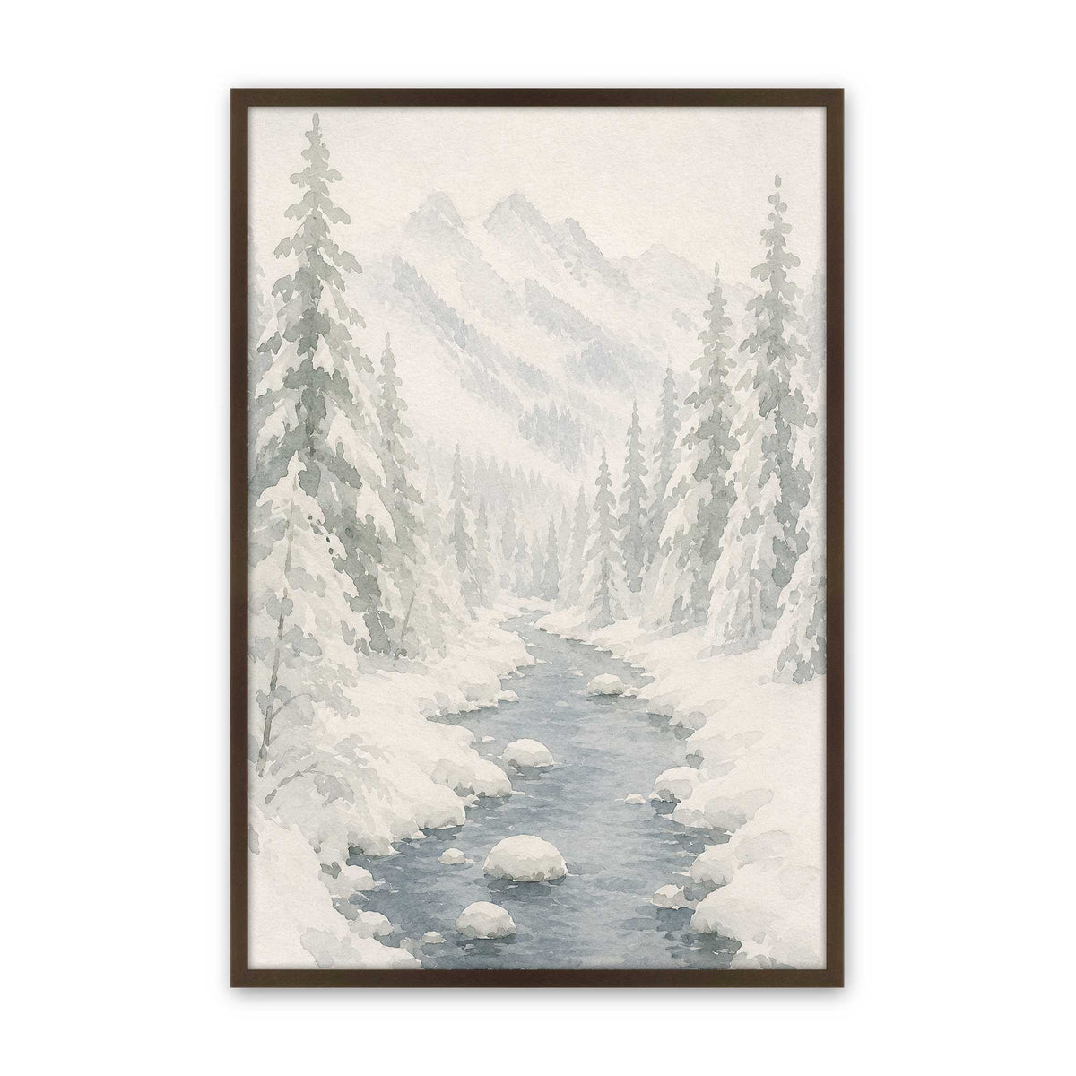 [Color:Belvinder Brown], Picture of art in a Belvinder Brown frame