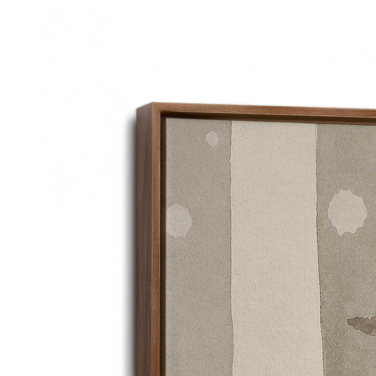 [Color:Walnut], Picture of art in a Walnut frame at an angle