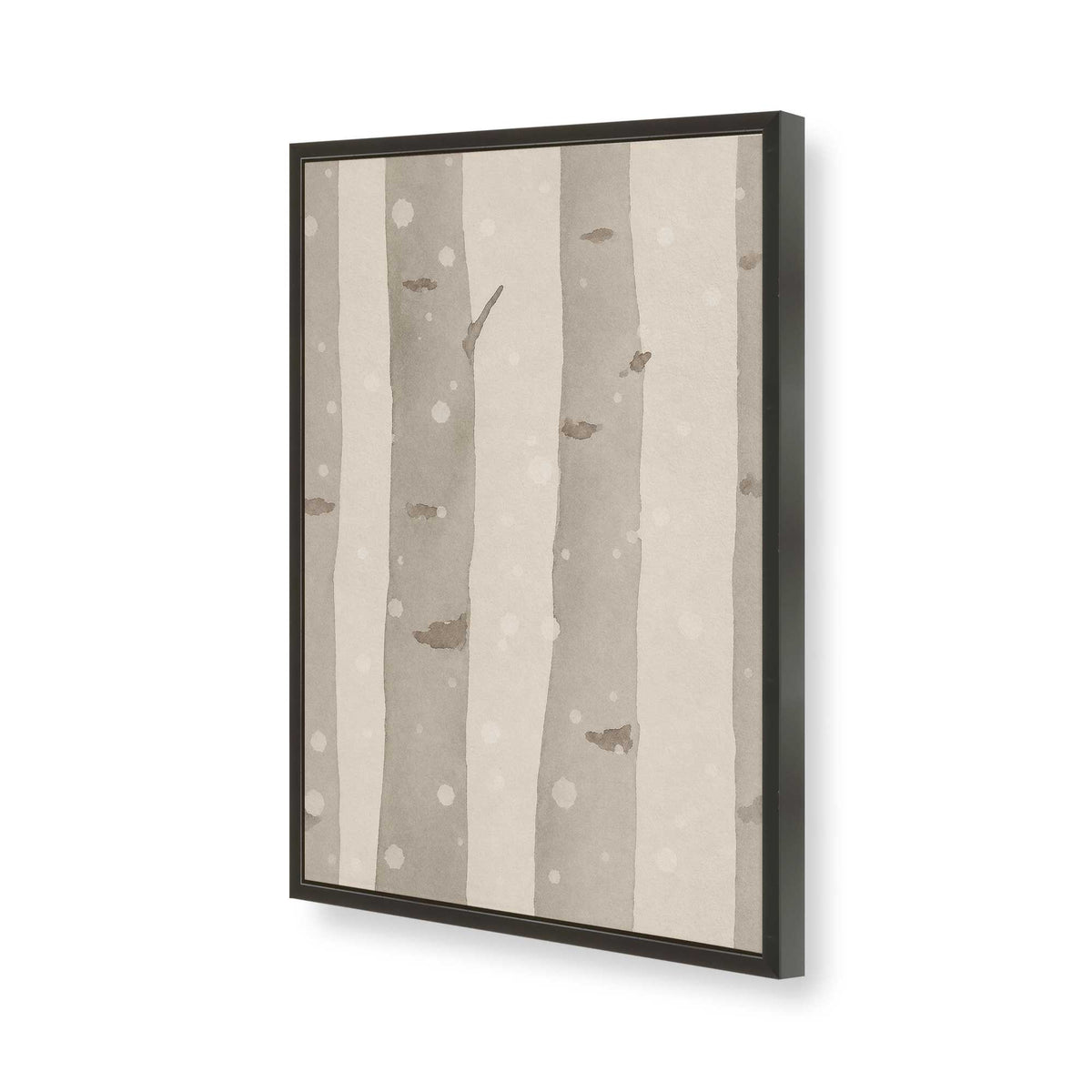 [Color:Satin Black], Picture of art in a Satin Black frame of the corner