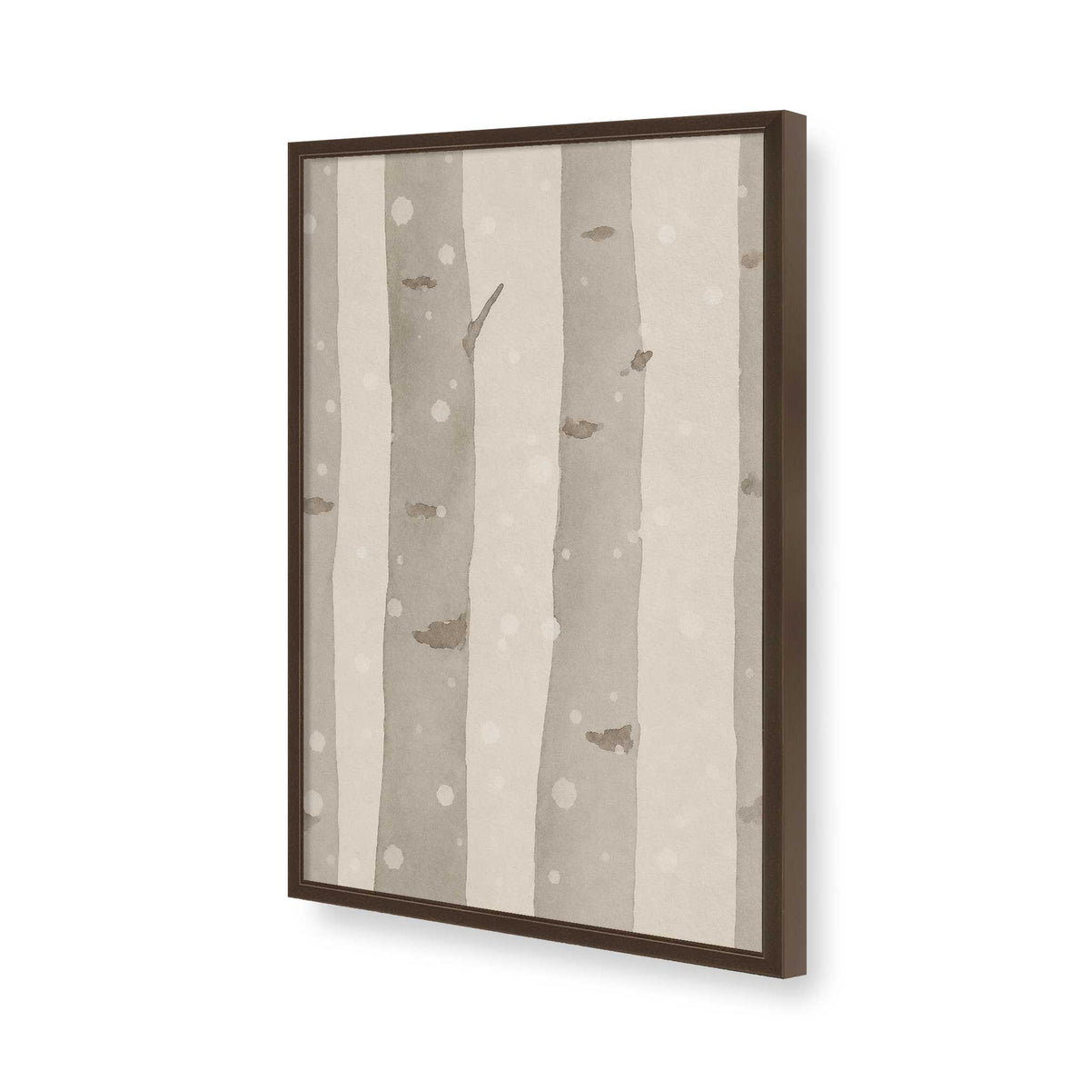 [Color:Brown], Picture of art in a Brown frame of the corner