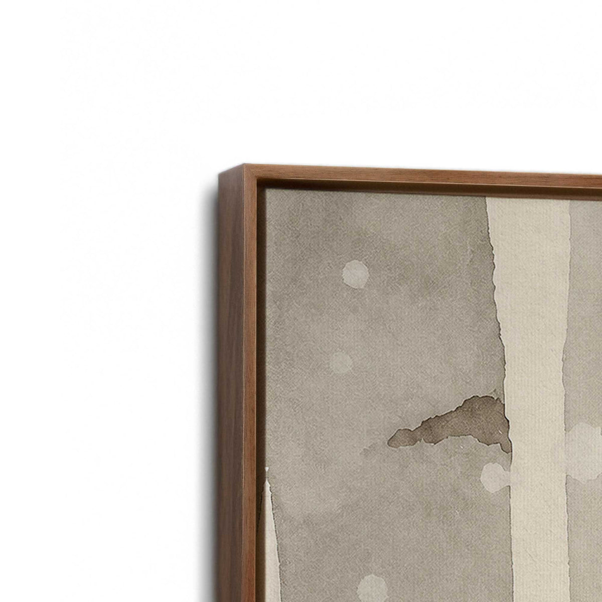 [Color:Walnut], Picture of art in a Walnut frame at an angle
