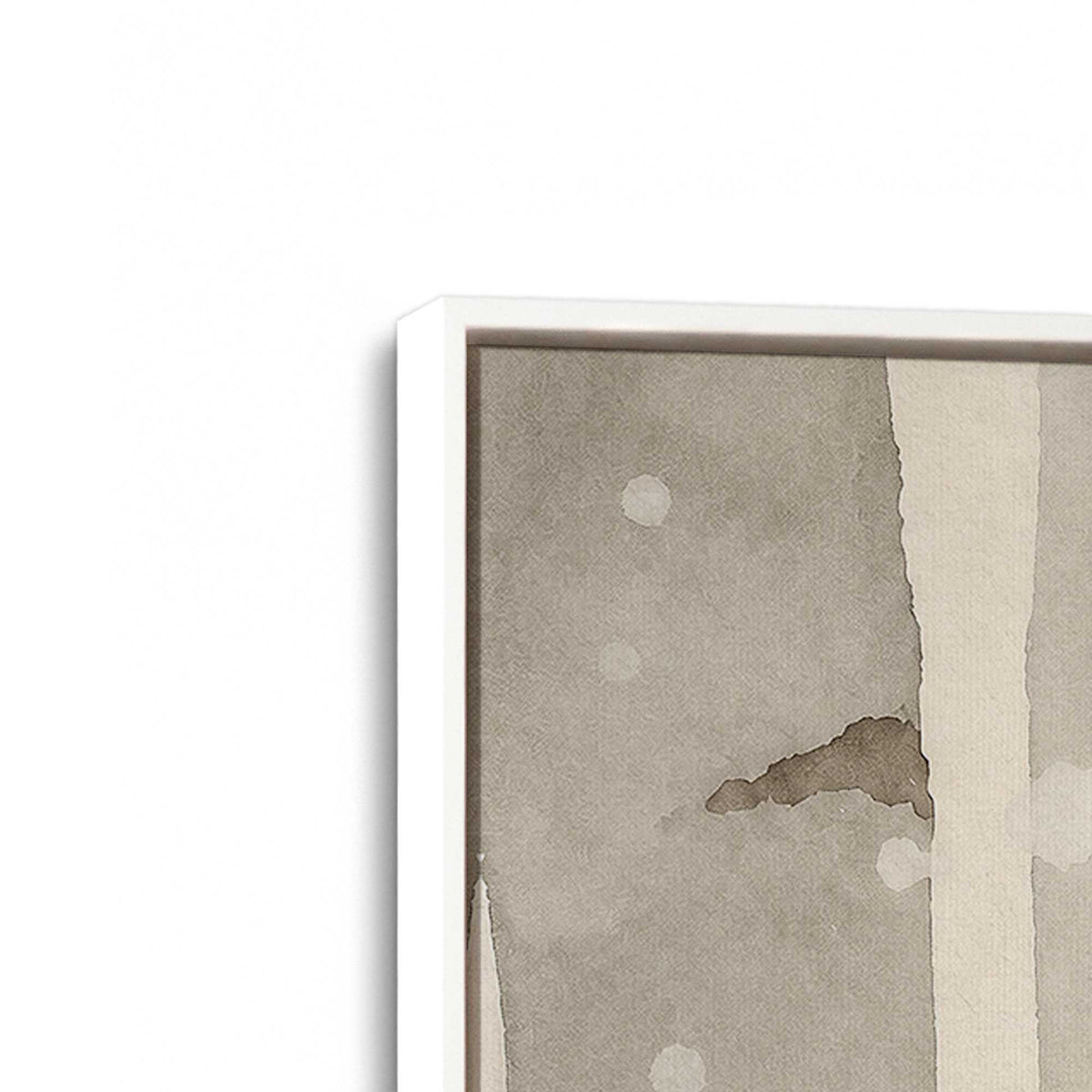 [Color:Opaque White], Picture of art in a White frame at an angle