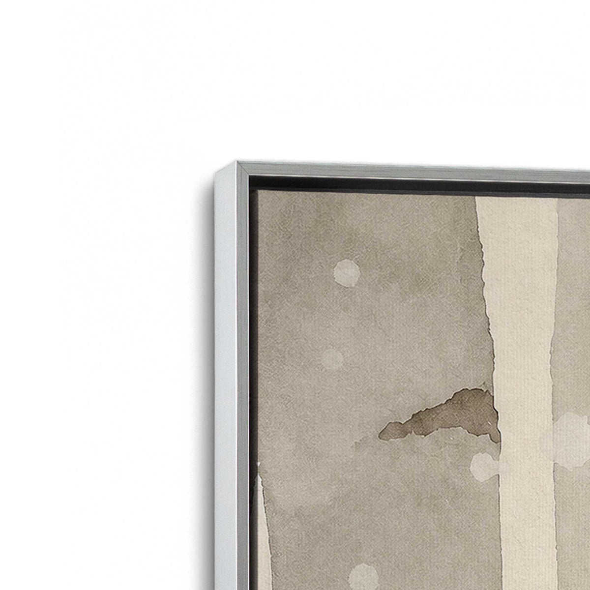 [Color:Polished Chrome], Picture of art in a Polished Chrome frame at an angle